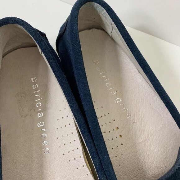 Patricia Green Blue Suede Tasseled Driving Moccasins Size 8 - Picture 7 of 10